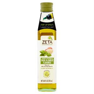 Zeta Extra Virgin Olive Oil W/Basil Garlic, 250 Ml