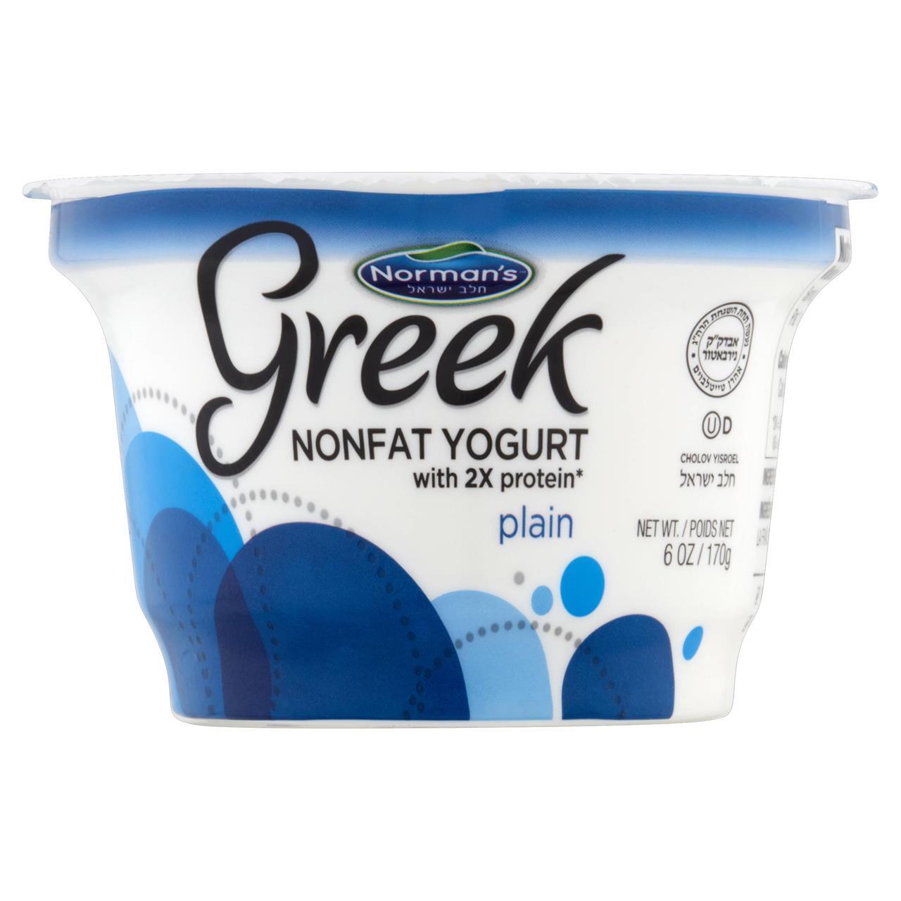 Norman's Greek Yogurt Plain, 6 Oz