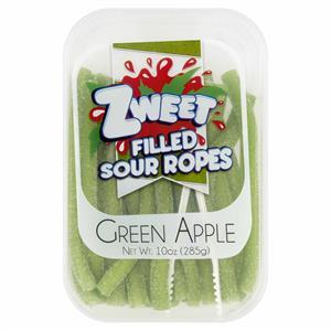 Zweet Sour Ropes Green Apple, 10 Oz