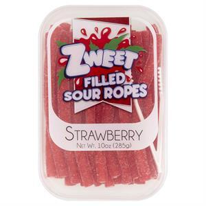Zweet Sour Ropes Strawberry, 10 Oz