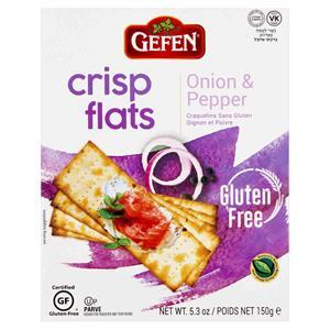 Gefen Crisp Flats Onion Pepper, 5.2 Oz