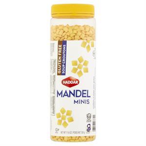 Haddar Croutons G/F Mini Mandel, 11.6 Oz