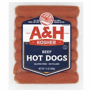 A&H Beef Franks, 14 Oz