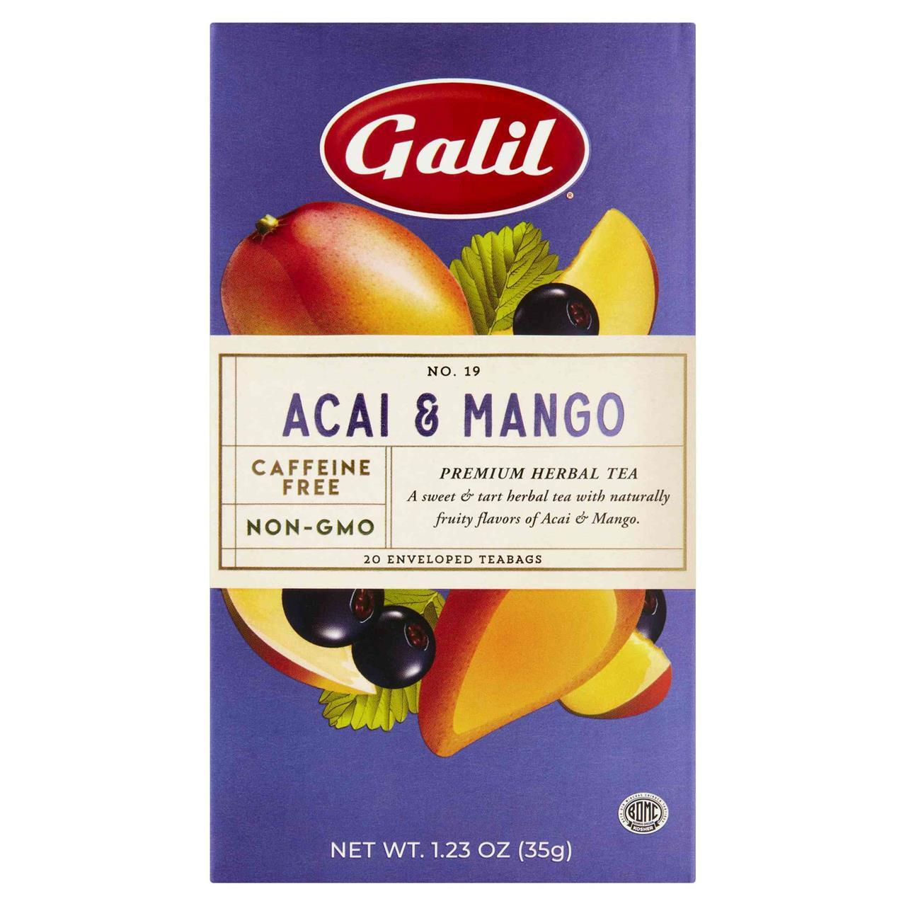 Galil Acai & Mango Tea, 20 Pcs
