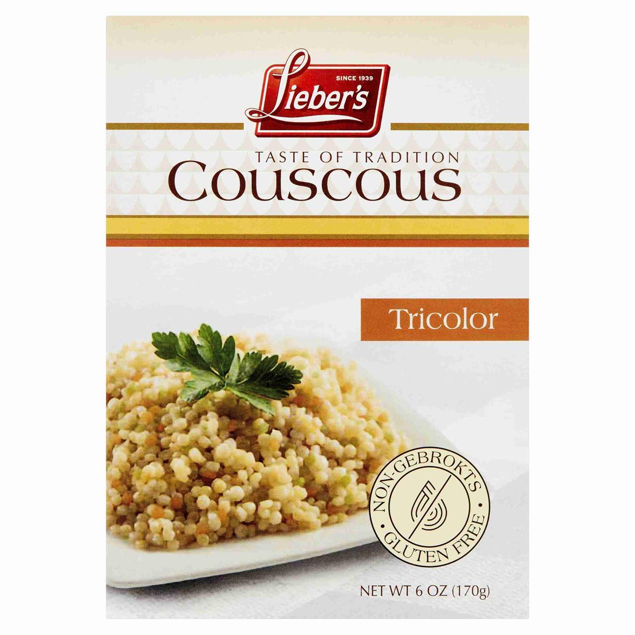 Liebers Tri Color Couscous, 6 Oz