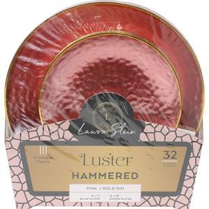 Decor Luster Combo Pink/Gold Hammered, 32 Ct