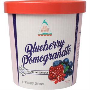Ice Cream House Blueberry Pom. Sorbet, 32 Oz