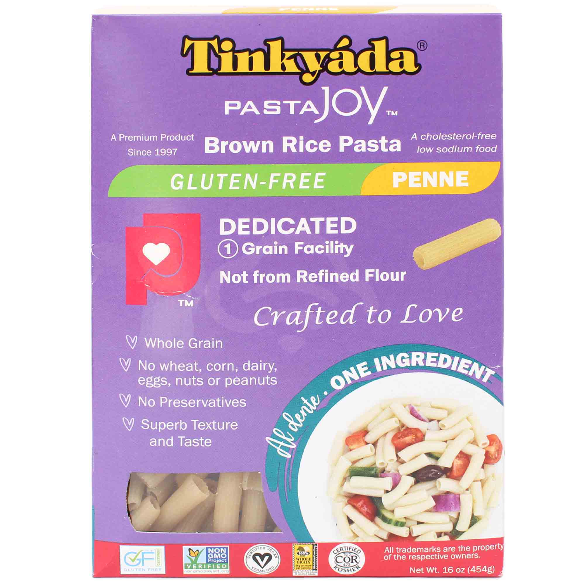 Tinkyada Brown Rice Penne Gluten Free, 16 Oz