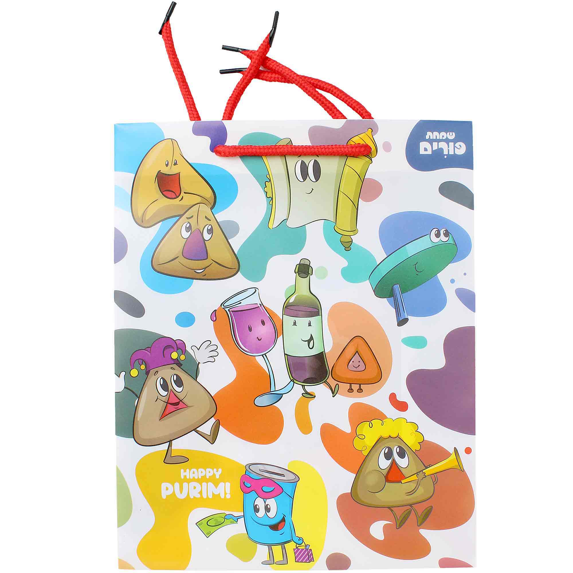 Cazenove Purim Multi Colored Shaped Bag, 1 Pc