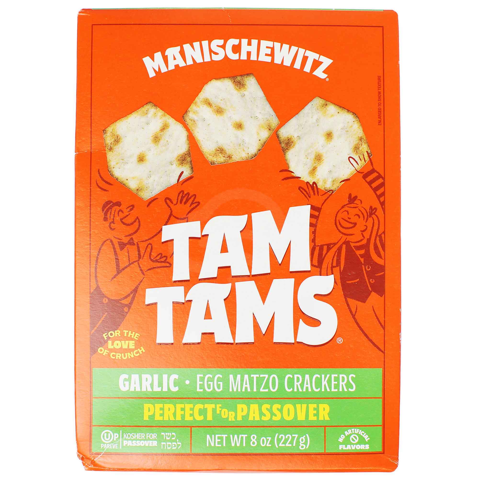Manischewitz Passover Crackers Garlic Tam T, 8 Oz