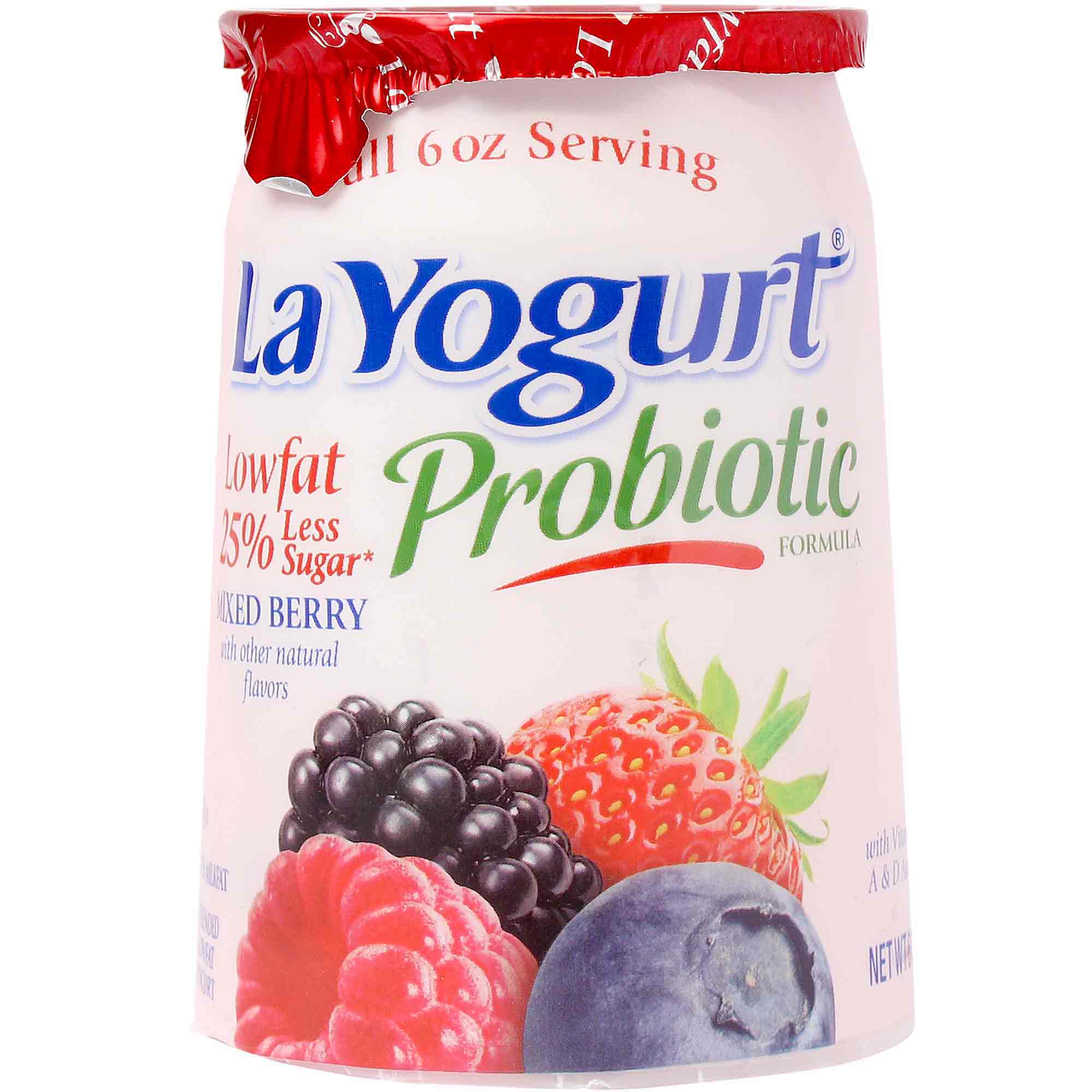 La Yogurt Mixed Berry Yogurt, 6 Oz