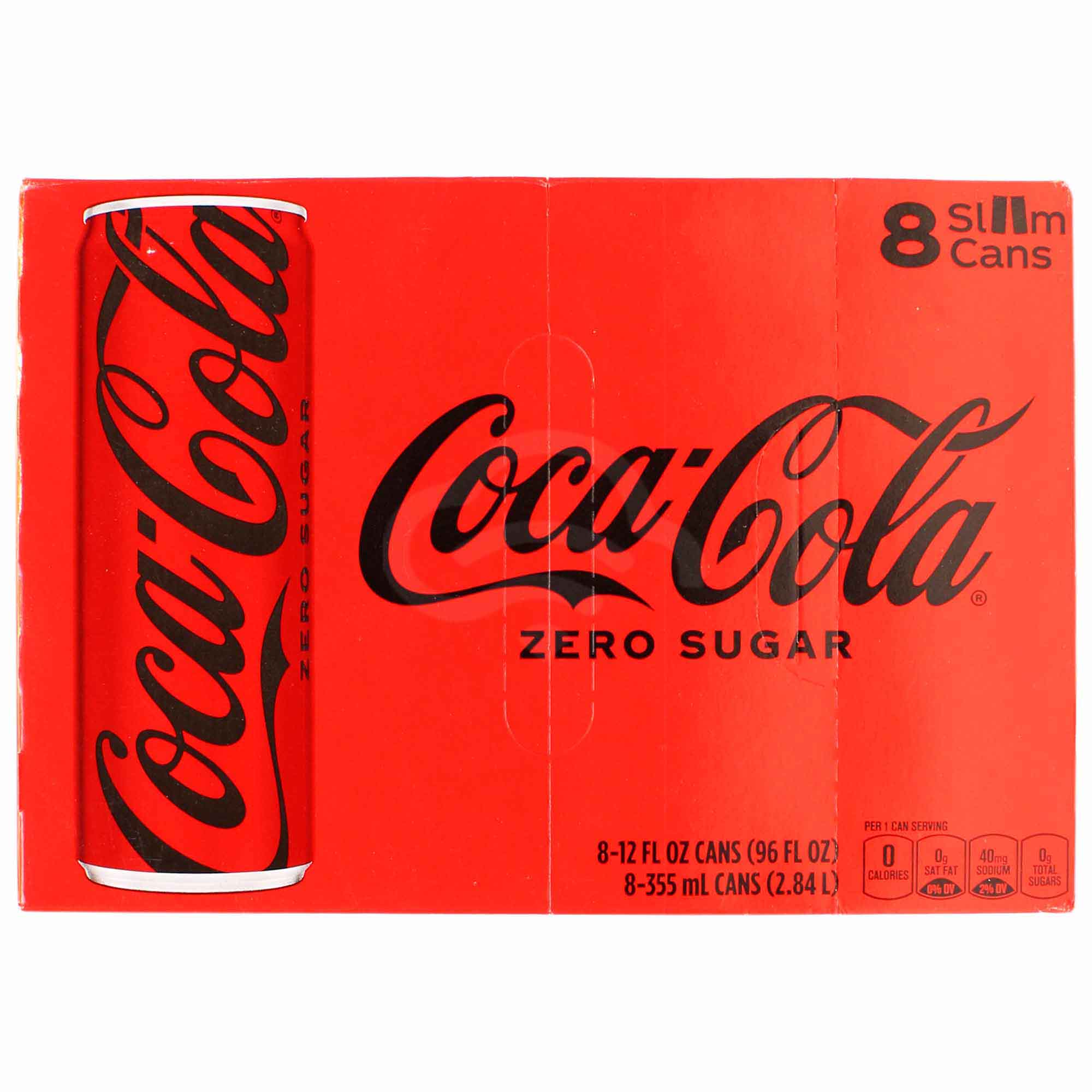 Coca Cola Coke Zero Slim Cans, 8 Cans, 12 Oz | GrandAndEssex