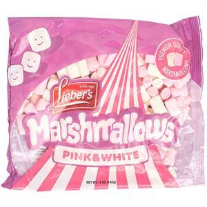 Lieber's Marshmallows Pink And White, 5 Oz